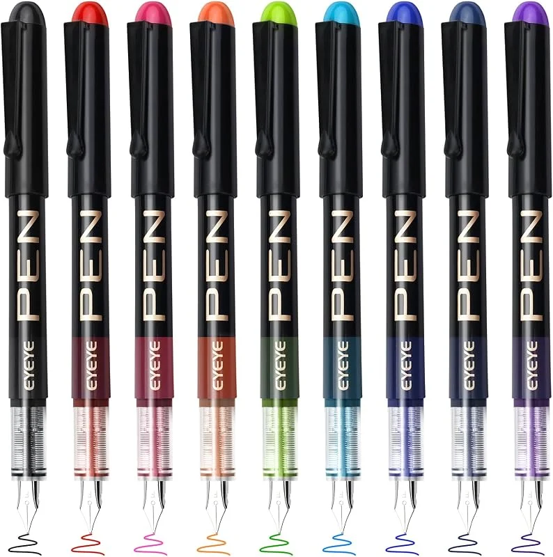 EYEYE Stylo plume FP10 F-Nib 9 couleurs jetable — Maquillage
