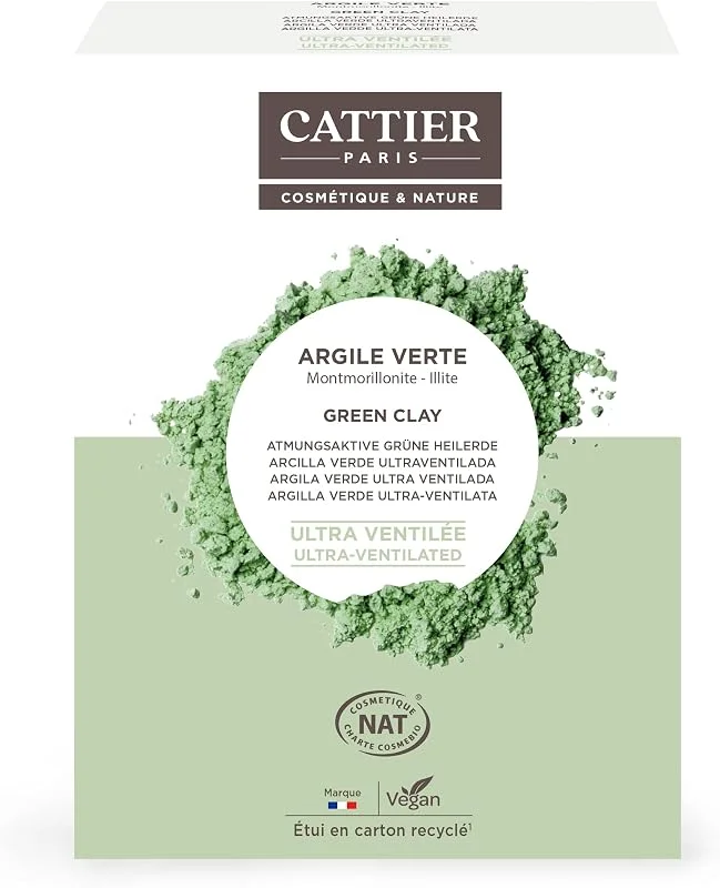 Cattier Argile Verte Ultra-Ventilée 250 g — Soin de la peau