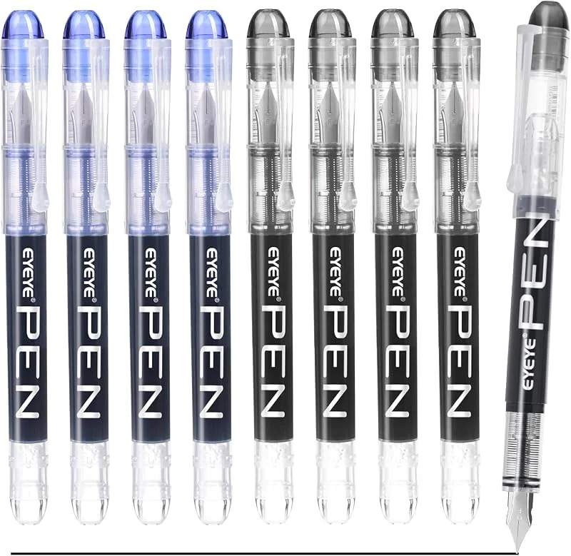 EYEYE Stylo plume FP10 F-Nib 9x noir bleu mix — Maquillage