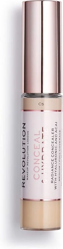 Makeup Revolution, Correcteur de teint et hydratation, C5, 13ml — Maquillage