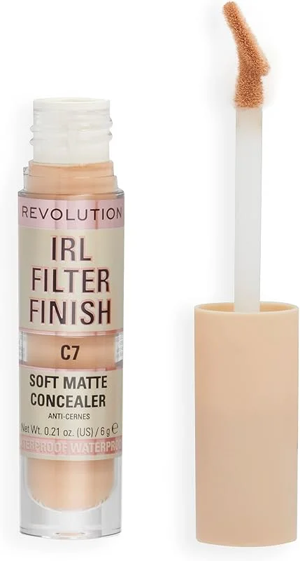 Makeup Revolution, Correcteur de teint IRL, couvrance moyenne à complète, C7, 6g — Maquillage