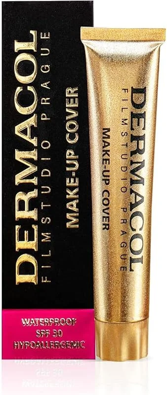 Dermacol Fond de Teint Haute Couvrance Mat, SPF 30, 30 g, Teinte 218 — Maquillage