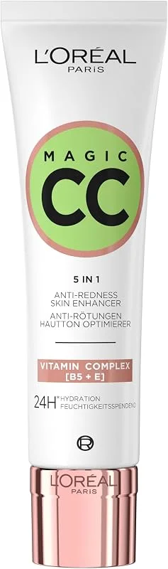 L'Oréal Paris Magic CC Crème Anti-Rougeurs Peaux Sensibles Grasses 30ml — Maquillage