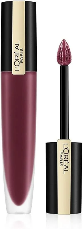 L’Oréal Paris – Encre à Lèvres Liquide Mate – Rouge Signature – Teinte : I enjoy, Prune — Maquillage