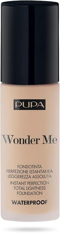Pupa Foundation Fluide Waterproof Wonder Me (020 Light Beige Warm) - Fond de teint — Maquillage