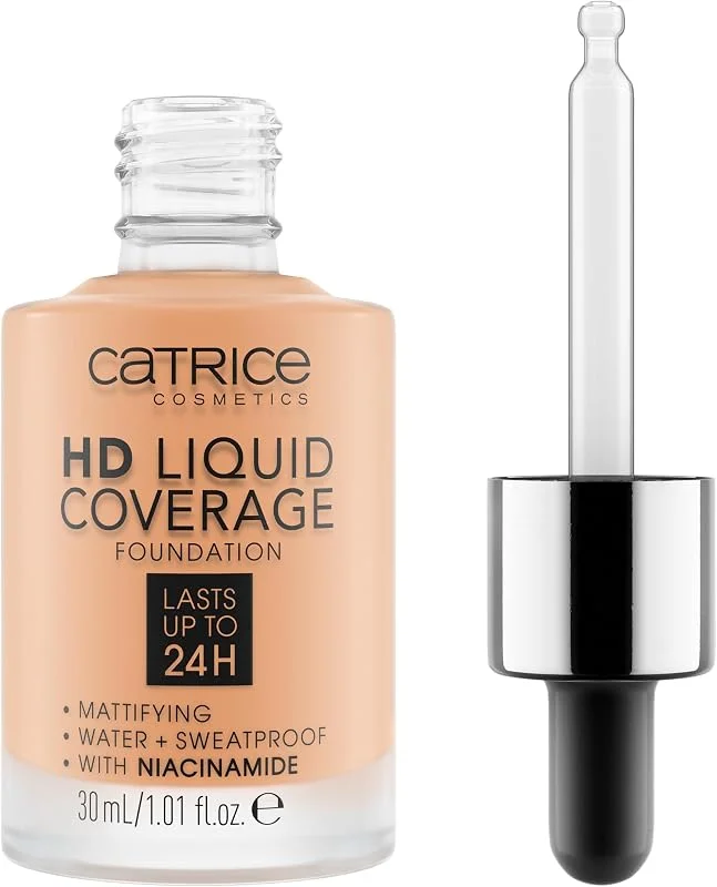 Catrice - Fond de Teint Liquide HD Coverage - 38 Honey Beige — Maquillage